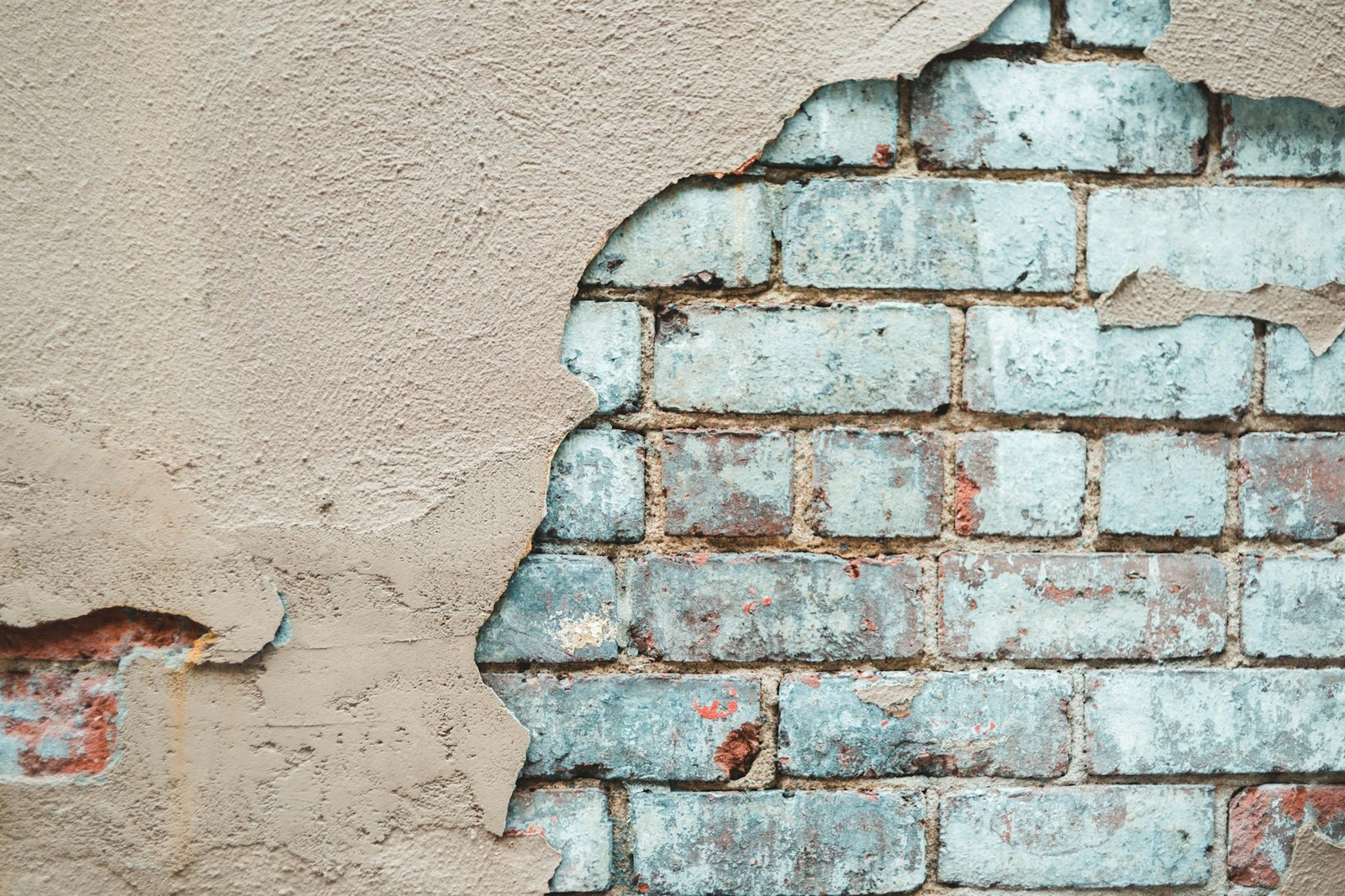 Feuchteschaden an verputzter Wand